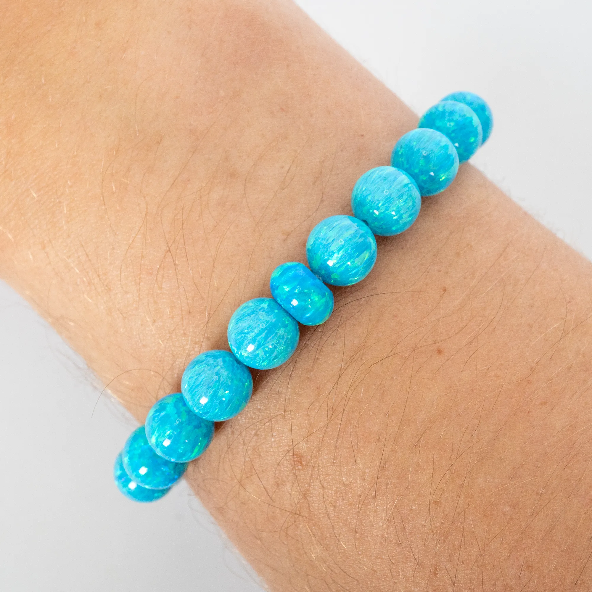 Turquoise Opal Beaded Bracelet