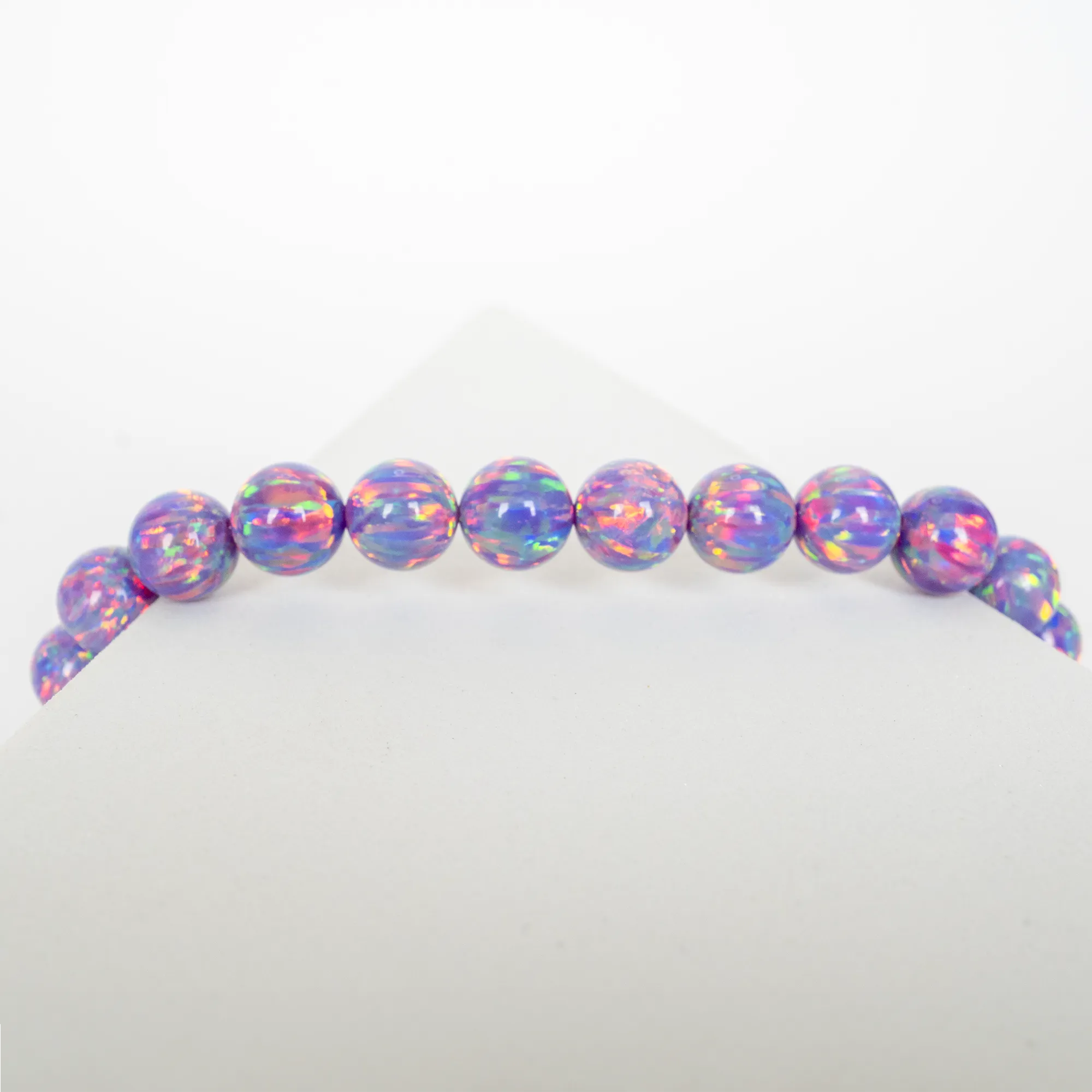 Ultra Violet Opal Beaded Bracelet