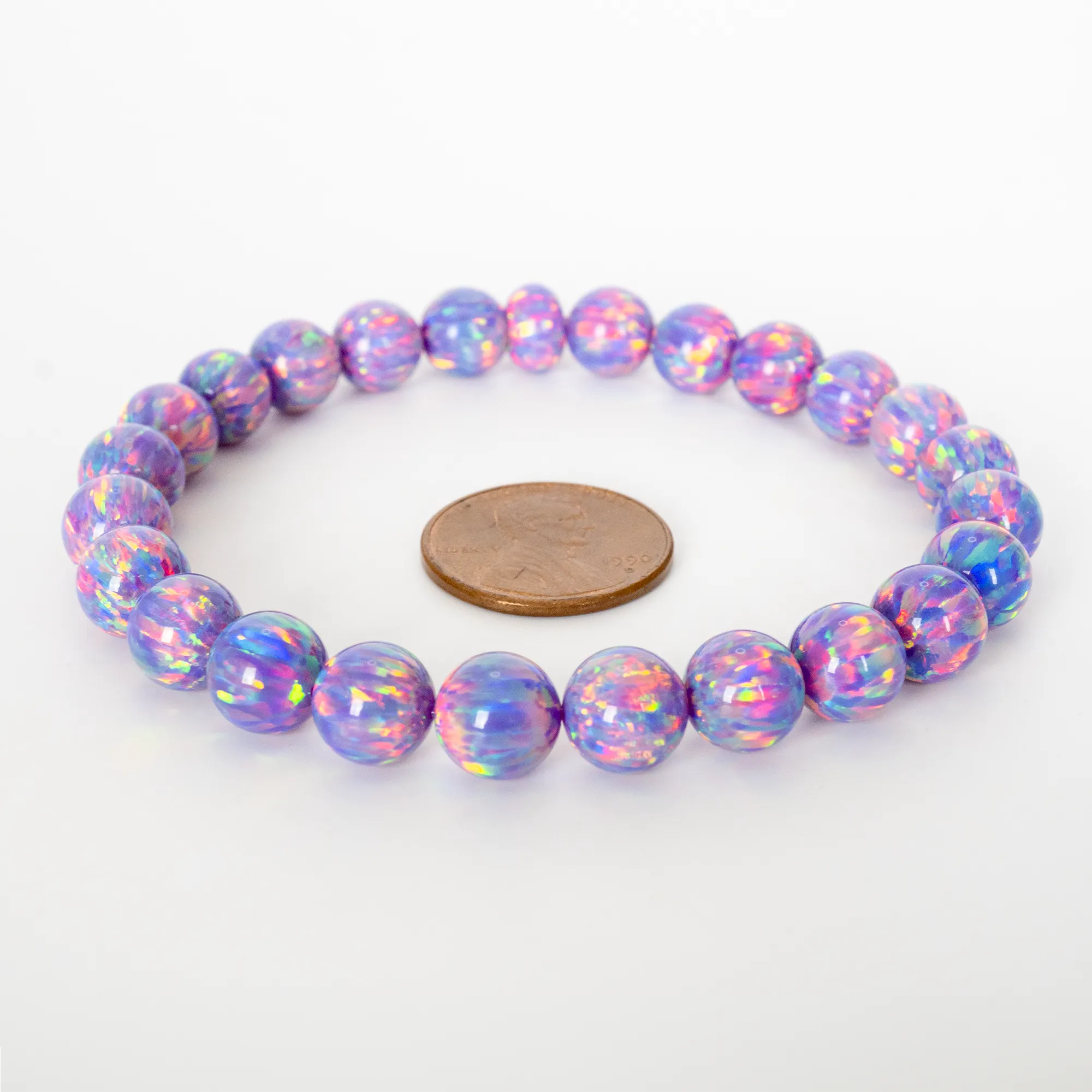 Ultra Violet Opal Beaded Bracelet