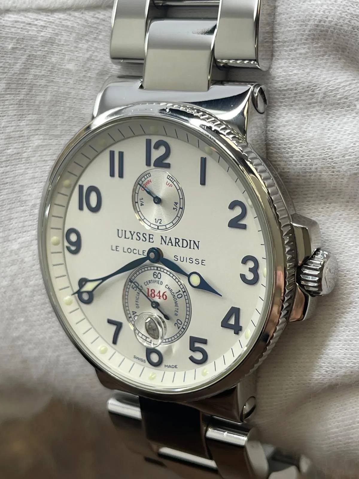 Ulysse Nardin Maxi Marine Chronometer 263-66 White Dial Automatic Men's Watch