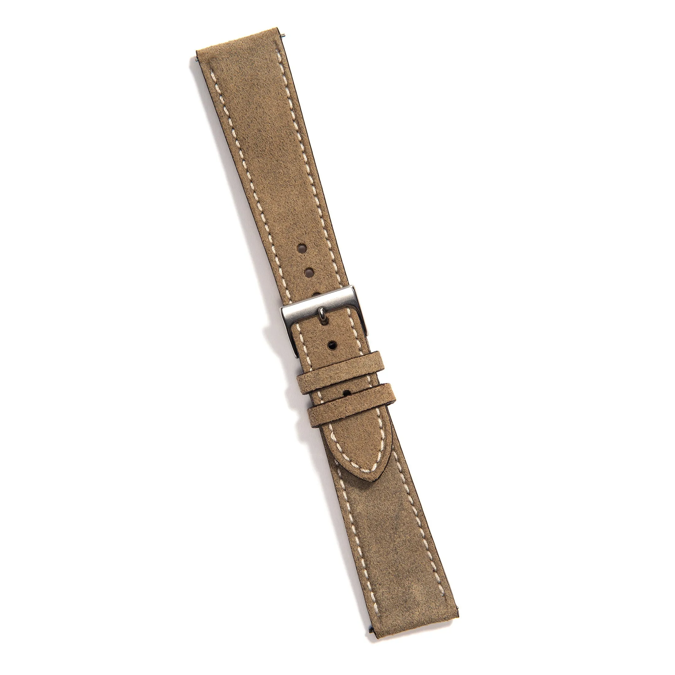 UNIVERSAL TAUPE UNIVERSAL LEATHER WATCH STRAP