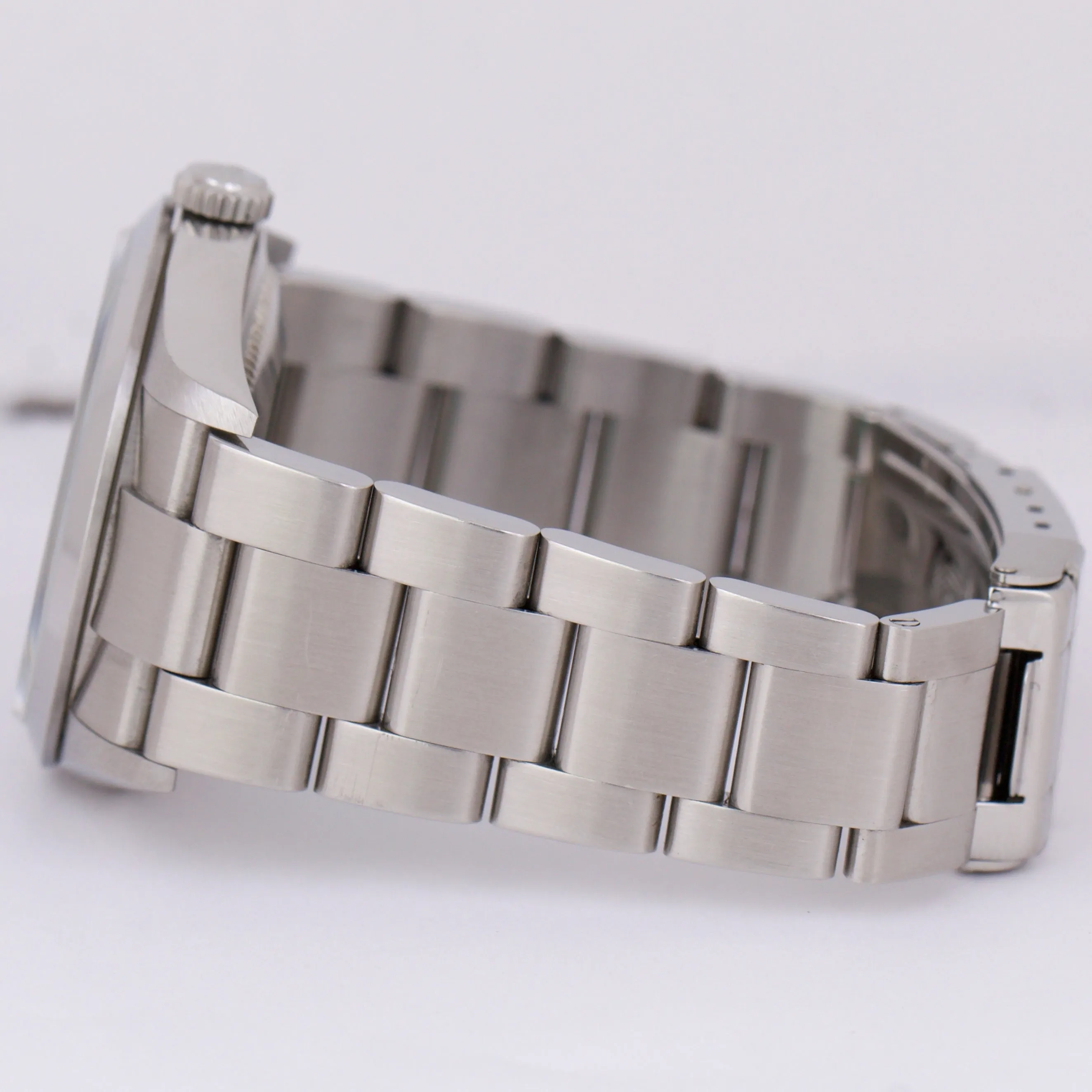 UNPOLISHED Rolex Explorer I Black 36mm 3-6-9 Stainless Steel Oyster Watch 114270