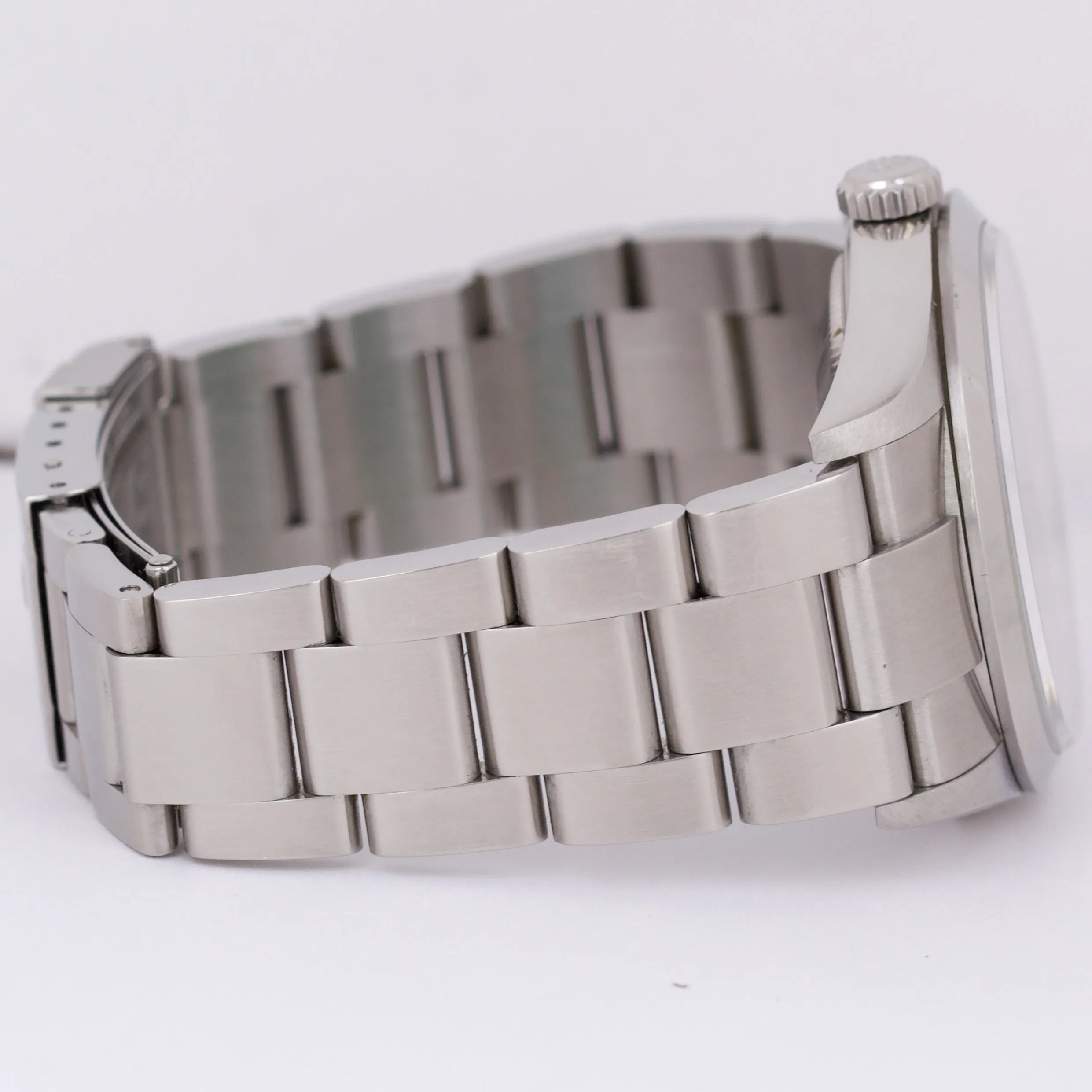 UNPOLISHED Rolex Explorer I Black 36mm 3-6-9 Stainless Steel Oyster Watch 114270
