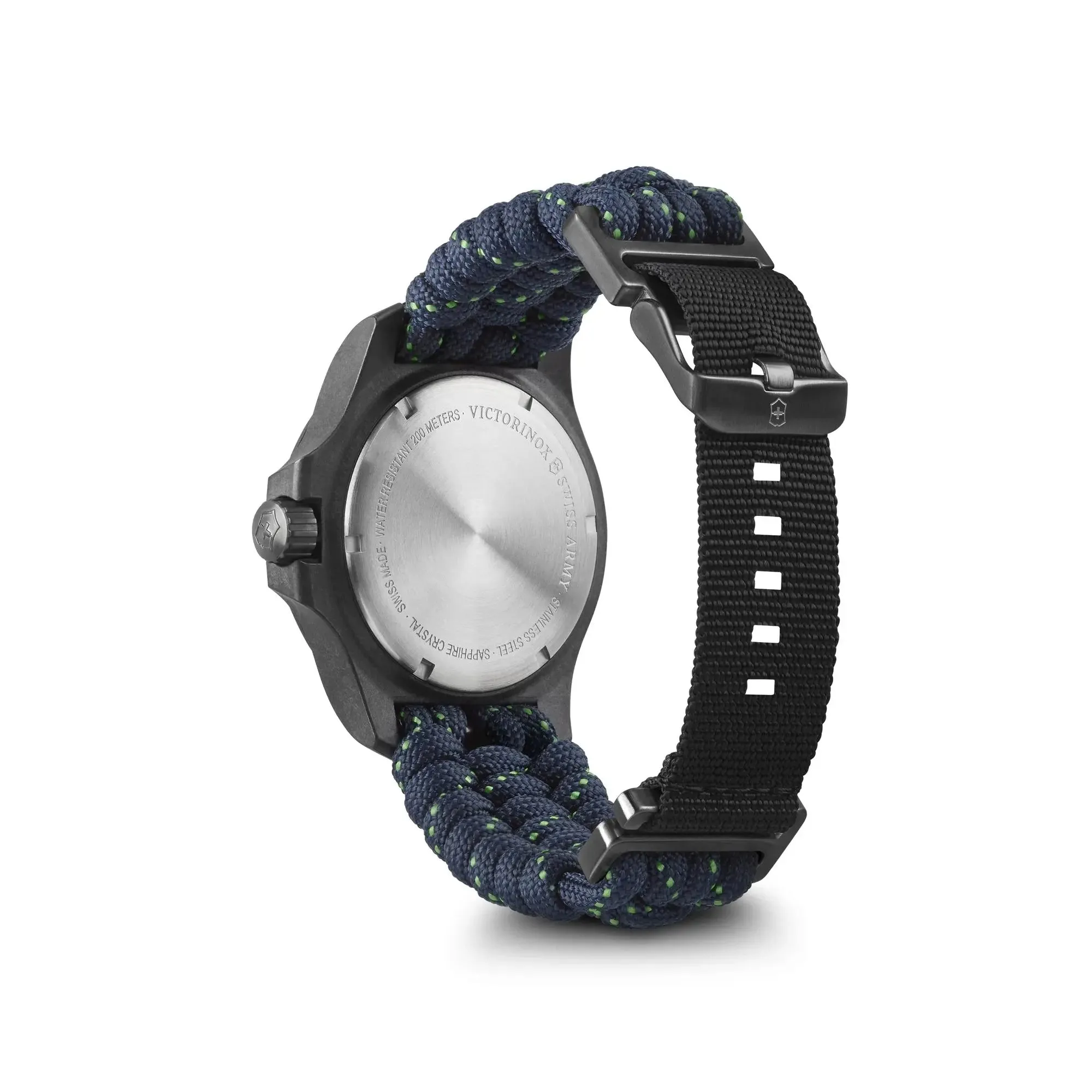 Victorinox I.N.O.X. Carbon 43 Blue Dial Blue Paracord Strap Men's Watch