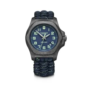 Victorinox I.N.O.X. Carbon 43 Blue Dial Blue Paracord Strap Men's Watch