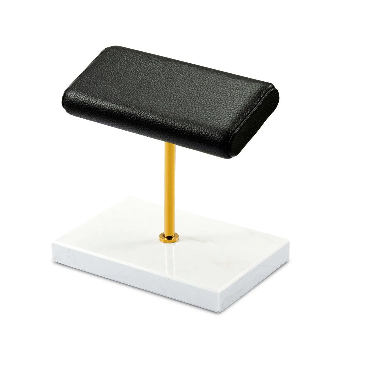 Watch Display Stand - Dual  Leather Watch Holder Stand with Marble Base
