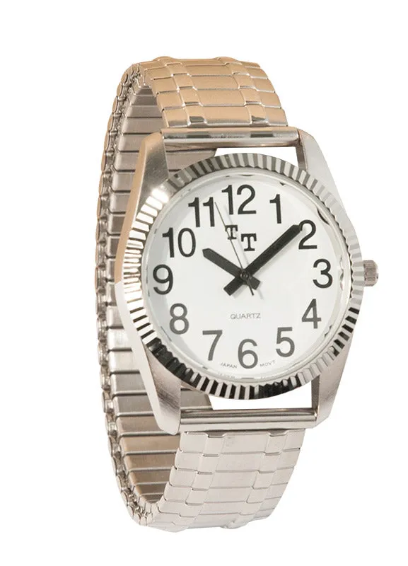 Watch Low Vision Mens White Face-#14
