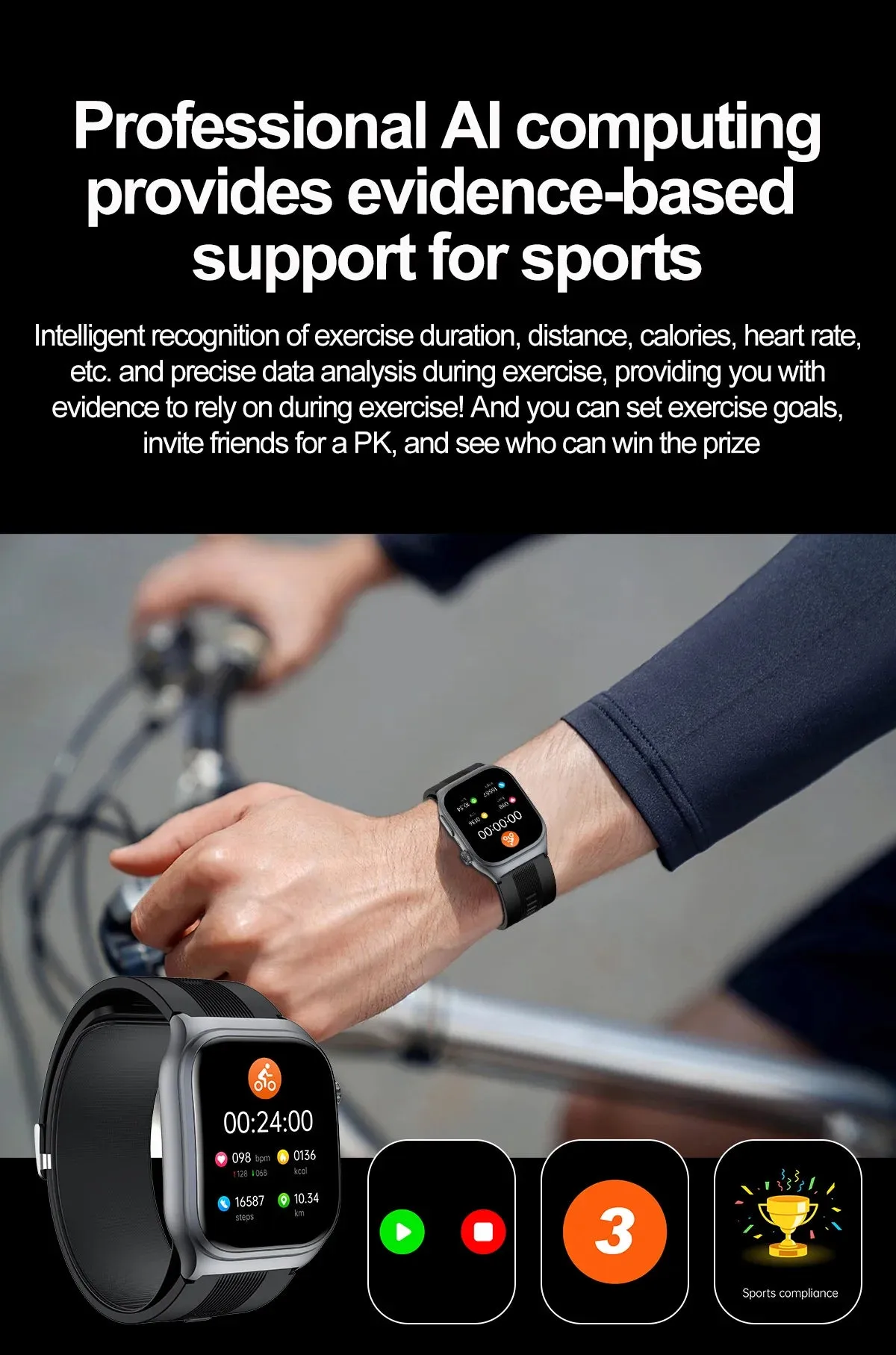 Xiaomi Air Pump Airbag Test Three High Smart Watch With ECG PPG Smart NFC